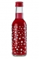 Preview: Bordeaux-Flasche weiss bedruckt Sterne 250ml MCA/PP28  Lieferung ohne Verschluss, bei Bedarf bitte separat bestellen.